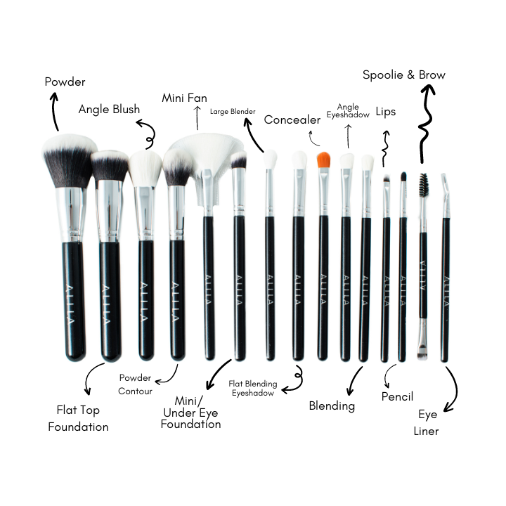 15 Piece Makeup Brush Set